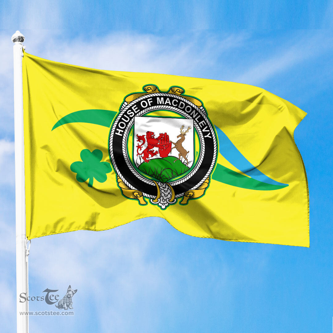 ScotsTee Shop Irish House of MACDONLEVY Coat of Arms Irish Family Crest The Unofficial Flag of Dún Laoghaire–Rathdown County Council Flag
