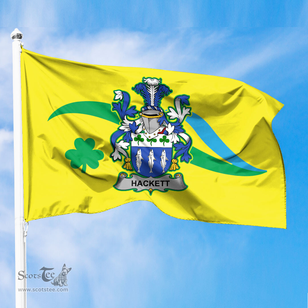 ScotsTee Shop Irish Hackett Coat of Arms Irish Family Crest The Unofficial Flag of Dún Laoghaire–Rathdown County Council Flag