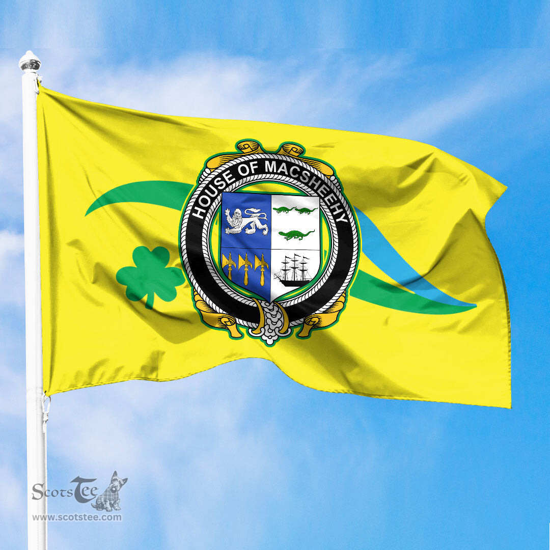 ScotsTee Shop Irish House of MACSHEEHY Coat of Arms Irish Family Crest The Unofficial Flag of Dún Laoghaire–Rathdown County Council Flag