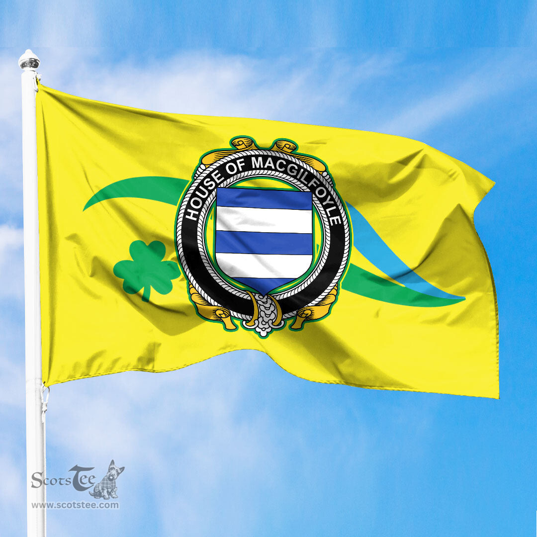 ScotsTee Shop Irish House of MACGILFOYLE Coat of Arms Irish Family Crest The Unofficial Flag of Dún Laoghaire–Rathdown County Council Flag