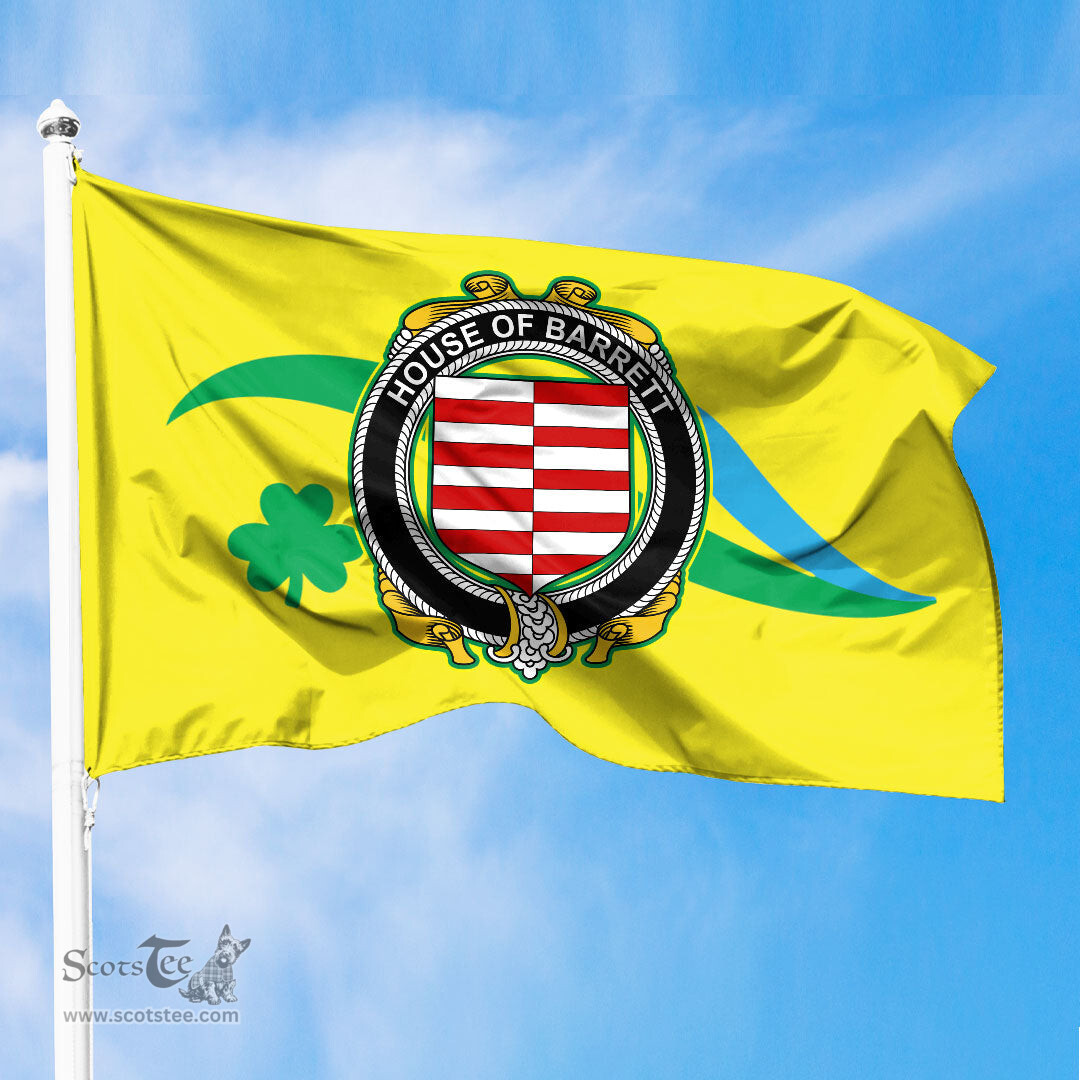 ScotsTee Shop Irish House of BARRETT Coat of Arms Irish Family Crest The Unofficial Flag of Dún Laoghaire–Rathdown County Council Flag