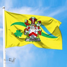 ScotsTee Shop Irish Sexton Coat of Arms Irish Family Crest The Unofficial Flag of Dún Laoghaire–Rathdown County Council Flag