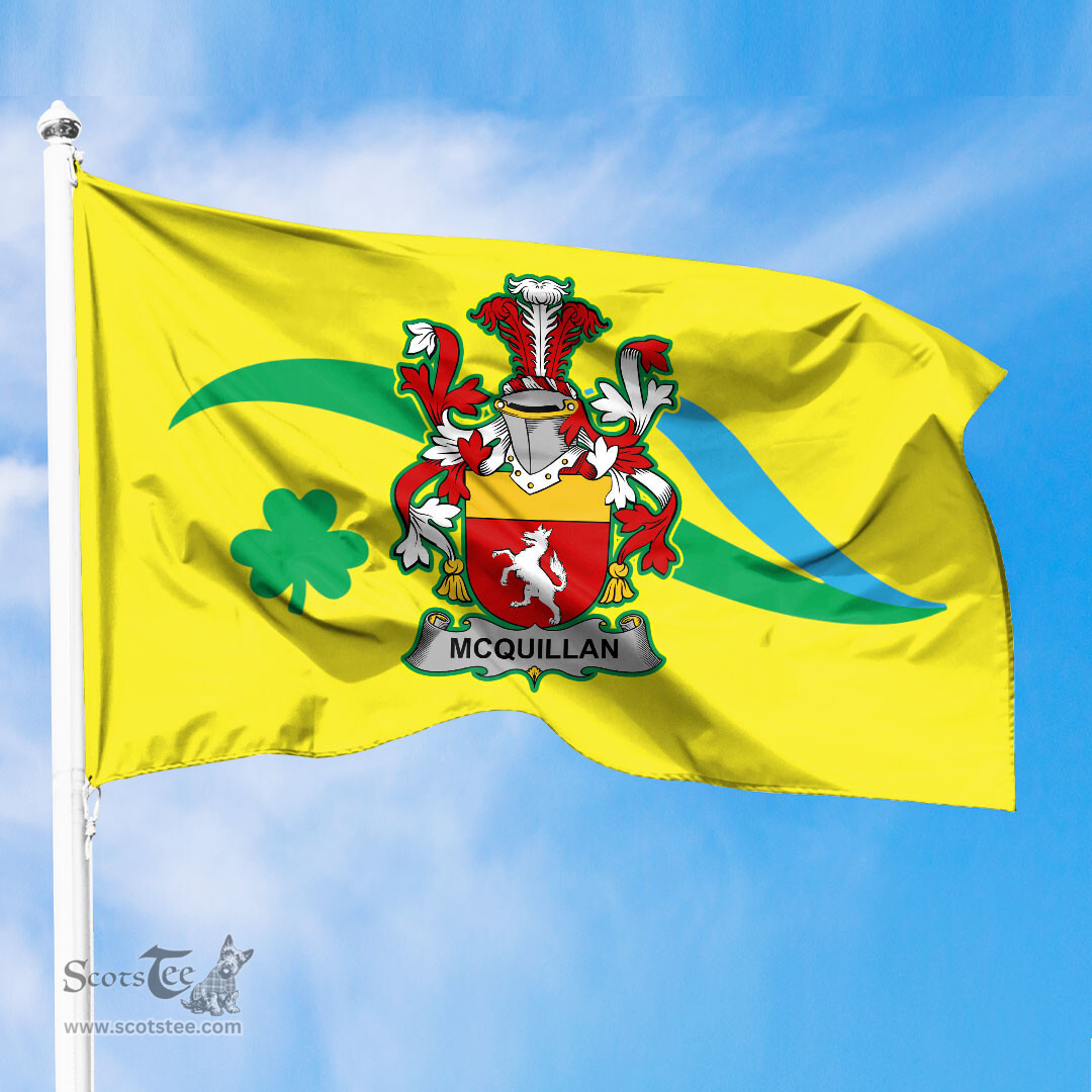 ScotsTee Shop Irish McQuillan Coat of Arms Irish Family Crest The Unofficial Flag of Dún Laoghaire–Rathdown County Council Flag
