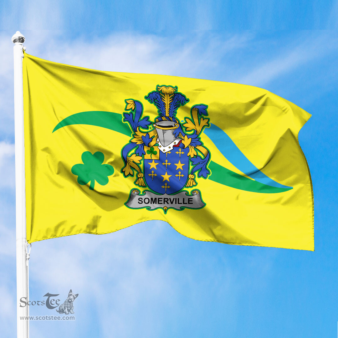 ScotsTee Shop Irish Somerville Coat of Arms Irish Family Crest The Unofficial Flag of Dún Laoghaire–Rathdown County Council Flag