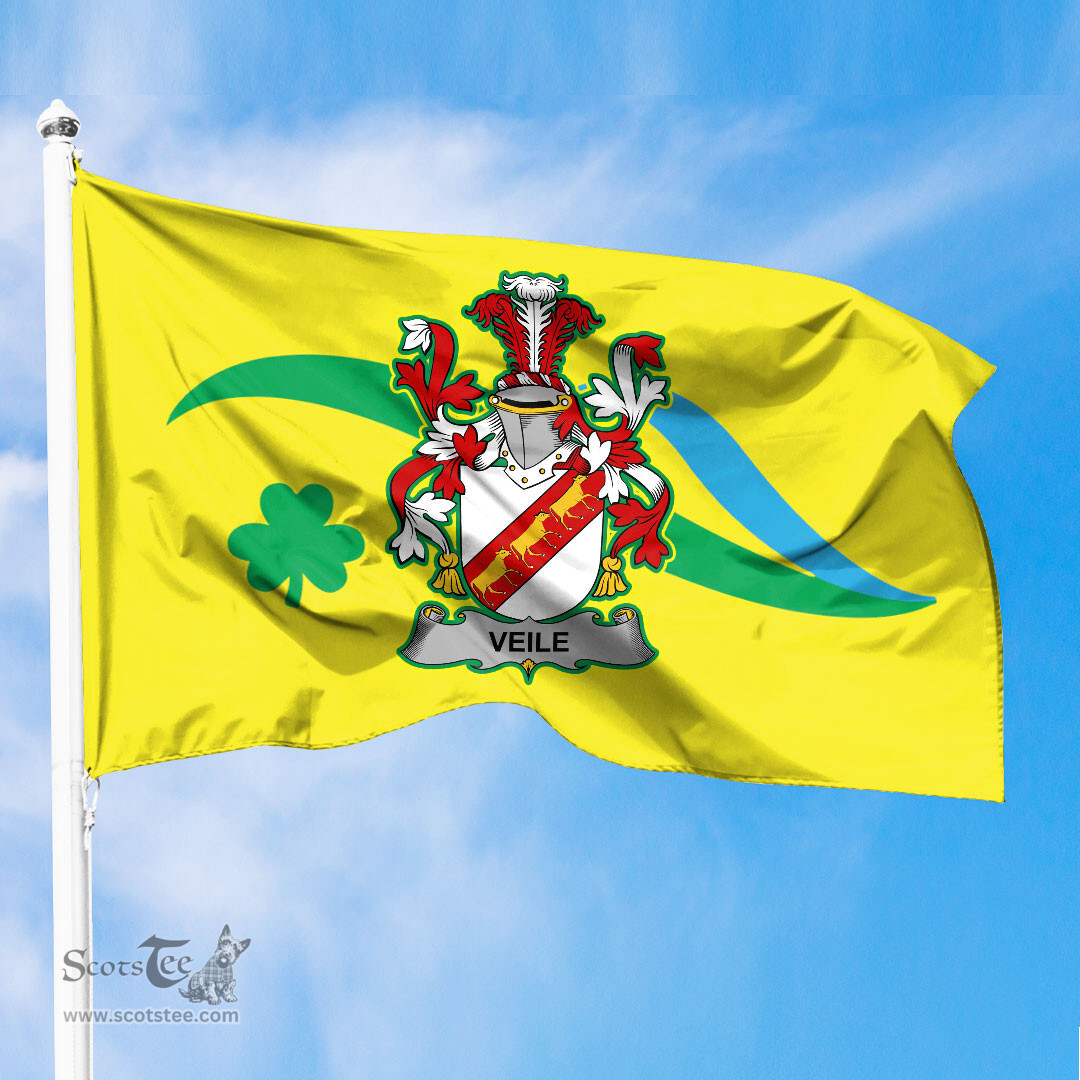ScotsTee Shop Irish Veile or Veale Coat of Arms Irish Family Crest The Unofficial Flag of Dún Laoghaire–Rathdown County Council Flag