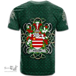 ScotsTee Shop Irish Fuller Coat of Arms Irish Crest T Shirt Irish Shamrock with Celtic Knot T Shirt