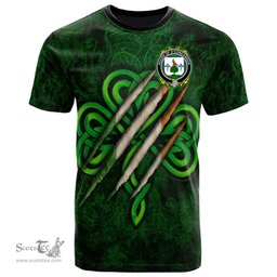 ScotsTee Shop Irish House of O CONCANNON Coat of Arms Irish T Shirt Irish In Me Shamrock Scratch