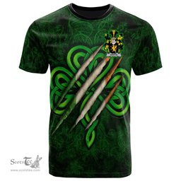 ScotsTee Shop Irish Griffin or O Griffy Coat of Arms Irish T Shirt Irish In Me Shamrock Scratch