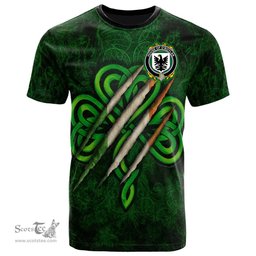 ScotsTee Shop Irish House of O BOYLAND Coat of Arms Irish T Shirt Irish In Me Shamrock Scratch