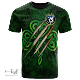 ScotsTee Shop Irish House of O DORAN Coat of Arms Irish T Shirt Irish In Me Shamrock Scratch