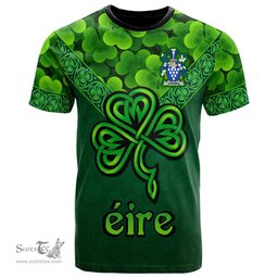 ScotsTee Shop Irish Topping Coat of Arms Irish T Shirt Irish Shamrock Triangle Style