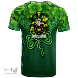 ScotsTee Shop Irish Best Coat of Arms Irish T Shirt Irish Shamrock Triangle Style