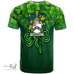 ScotsTee Shop Irish Eardley Coat of Arms Irish T Shirt Irish Shamrock Triangle Style