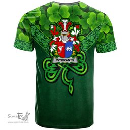 ScotsTee Shop Irish Wybrants Coat of Arms Irish T Shirt Irish Shamrock Triangle Style