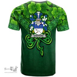 ScotsTee Shop Irish Sheppard Coat of Arms Irish T Shirt Irish Shamrock Triangle Style