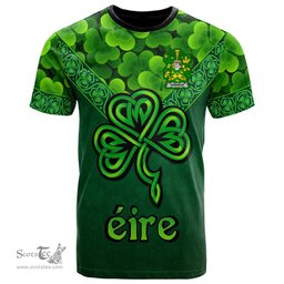 ScotsTee Shop Irish Robinson Coat of Arms Irish T Shirt Irish Shamrock Triangle Style