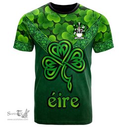 ScotsTee Shop Irish Misset Coat of Arms Irish T Shirt Irish Shamrock Triangle Style