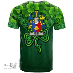 ScotsTee Shop Irish Winch Coat of Arms Irish T Shirt Irish Shamrock Triangle Style