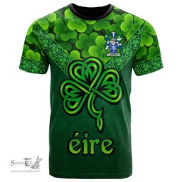 ScotsTee Shop Irish Dalton Coat of Arms Irish T Shirt Irish Shamrock Triangle Style