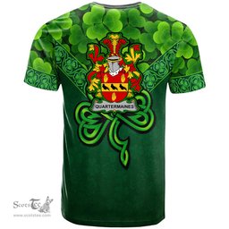 ScotsTee Shop Irish Quartermaines Coat of Arms Irish T Shirt Irish Shamrock Triangle Style