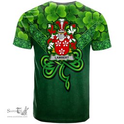 ScotsTee Shop Irish Lambert Coat of Arms Irish T Shirt Irish Shamrock Triangle Style