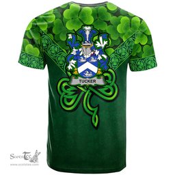 ScotsTee Shop Irish Tucker Coat of Arms Irish T Shirt Irish Shamrock Triangle Style