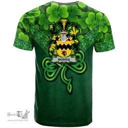 ScotsTee Shop Irish Morris Coat of Arms Irish T Shirt Irish Shamrock Triangle Style