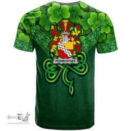 ScotsTee Shop Irish Pennefather Coat of Arms Irish T Shirt Irish Shamrock Triangle Style