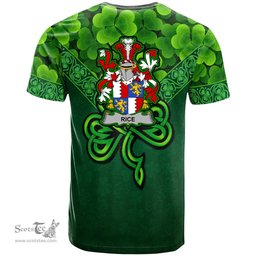 ScotsTee Shop Irish Rice Coat of Arms Irish T Shirt Irish Shamrock Triangle Style