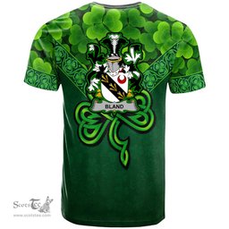 ScotsTee Shop Irish Bland Coat of Arms Irish T Shirt Irish Shamrock Triangle Style