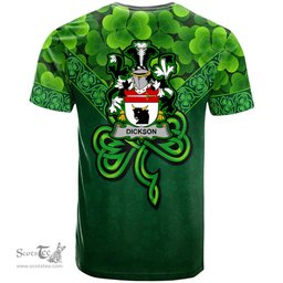ScotsTee Shop Irish Dickson Coat of Arms Irish T Shirt Irish Shamrock Triangle Style