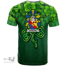 ScotsTee Shop Irish Penrose Coat of Arms Irish T Shirt Irish Shamrock Triangle Style