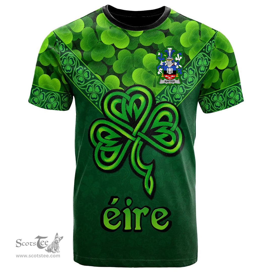 ScotsTee Shop Irish Rafter Coat of Arms Irish T Shirt Irish Shamrock Triangle Style