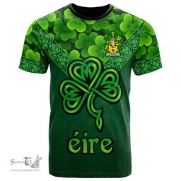 ScotsTee Shop Irish Starkey Coat of Arms Irish T Shirt Irish Shamrock Triangle Style