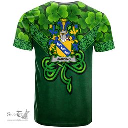 ScotsTee Shop Irish Harding Coat of Arms Irish T Shirt Irish Shamrock Triangle Style