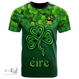 ScotsTee Shop Irish Kyle Coat of Arms Irish T Shirt Irish Shamrock Triangle Style
