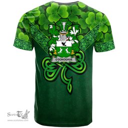 ScotsTee Shop Irish O Donoghue Coat of Arms Irish T Shirt Irish Shamrock Triangle Style