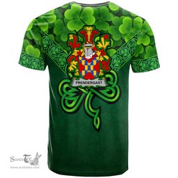 ScotsTee Shop Irish Prendergast Coat of Arms Irish T Shirt Irish Shamrock Triangle Style