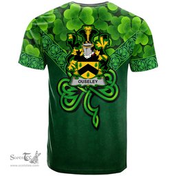 ScotsTee Shop Irish Ouseley Coat of Arms Irish T Shirt Irish Shamrock Triangle Style