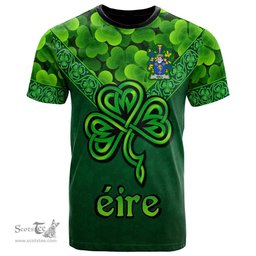 ScotsTee Shop Irish Wall Coat of Arms Irish T Shirt Irish Shamrock Triangle Style