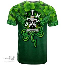 ScotsTee Shop Irish Forster Coat of Arms Irish T Shirt Irish Shamrock Triangle Style