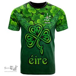 ScotsTee Shop Irish Weld Coat of Arms Irish T Shirt Irish Shamrock Triangle Style