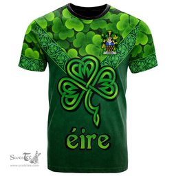 ScotsTee Shop Irish Cooke Coat of Arms Irish T Shirt Irish Shamrock Triangle Style