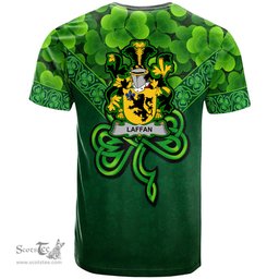 ScotsTee Shop Irish Laffan Coat of Arms Irish T Shirt Irish Shamrock Triangle Style