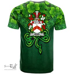 ScotsTee Shop Irish Bond Coat of Arms Irish T Shirt Irish Shamrock Triangle Style