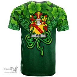 ScotsTee Shop Irish Webb Coat of Arms Irish T Shirt Irish Shamrock Triangle Style