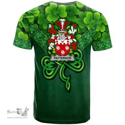 ScotsTee Shop Irish Patterson Coat of Arms Irish T Shirt Irish Shamrock Triangle Style