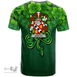 ScotsTee Shop Irish Quelch Coat of Arms Irish T Shirt Irish Shamrock Triangle Style