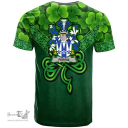 ScotsTee Shop Irish Ferris Coat of Arms Irish T Shirt Irish Shamrock Triangle Style