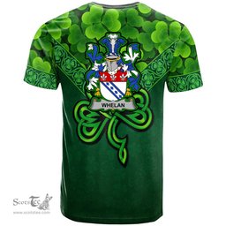 ScotsTee Shop Irish Whelan Coat of Arms Irish T Shirt Irish Shamrock Triangle Style